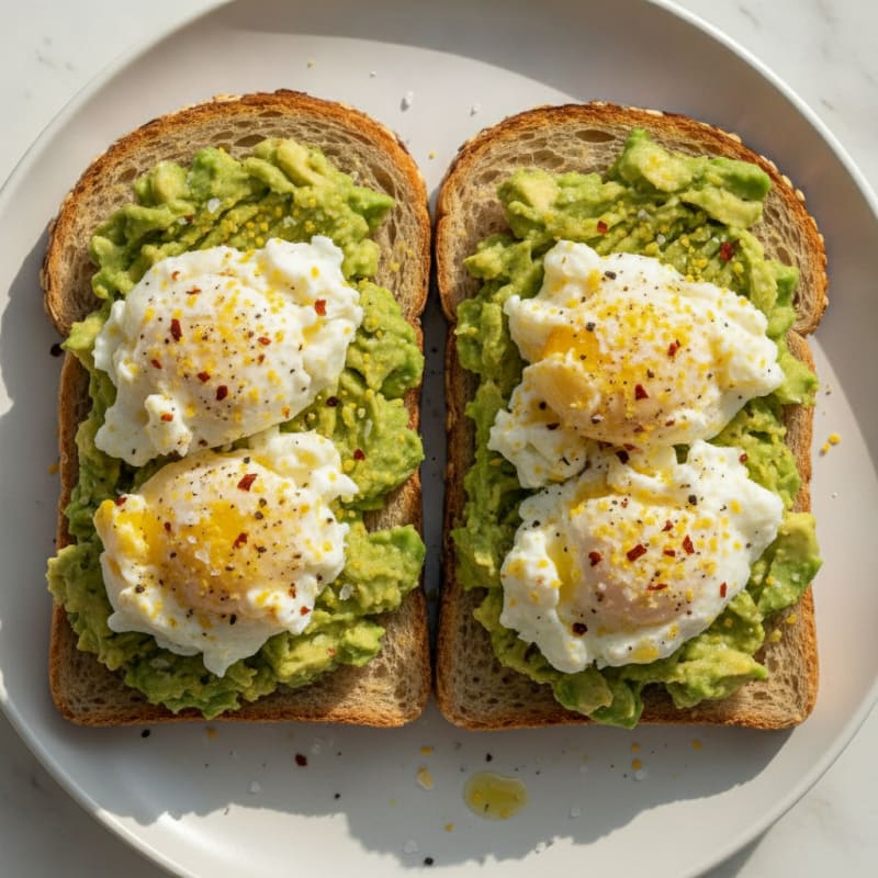 Avocado and Egg Breakfast Toast