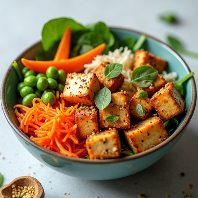 Crispy Sesame Tofu Power Bowl