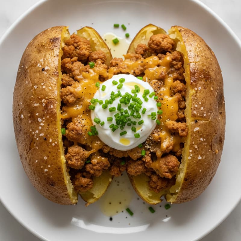 Loaded Baked Potatoes with Chives