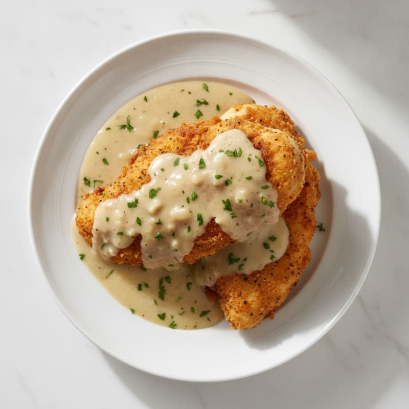 Buttermilk Fried Chicken with Creamy Gravy