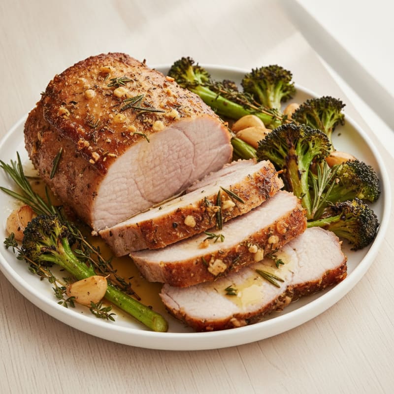 Garlic Herb Roasted Pork Loin