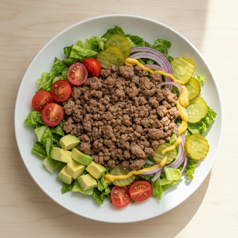 Classic Beef Burger Bowl