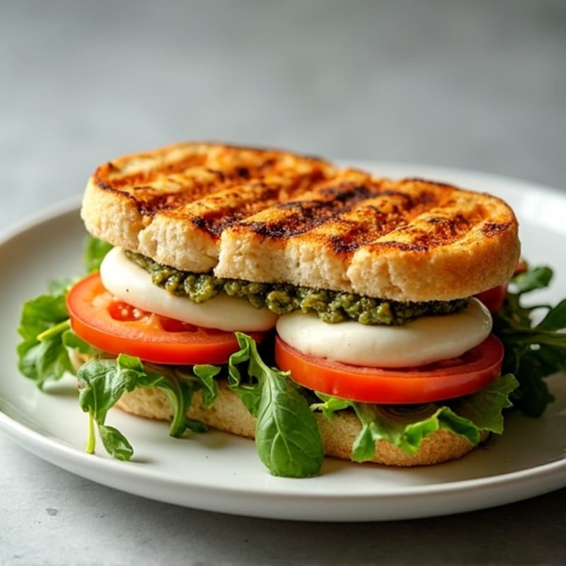Herb-Pesto Grilled Chicken Sandwich with Fresh Mozzarella
