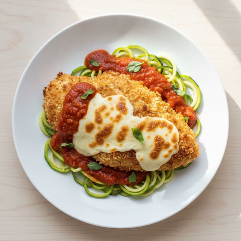 Crispy Chicken Parmesan with Marinara