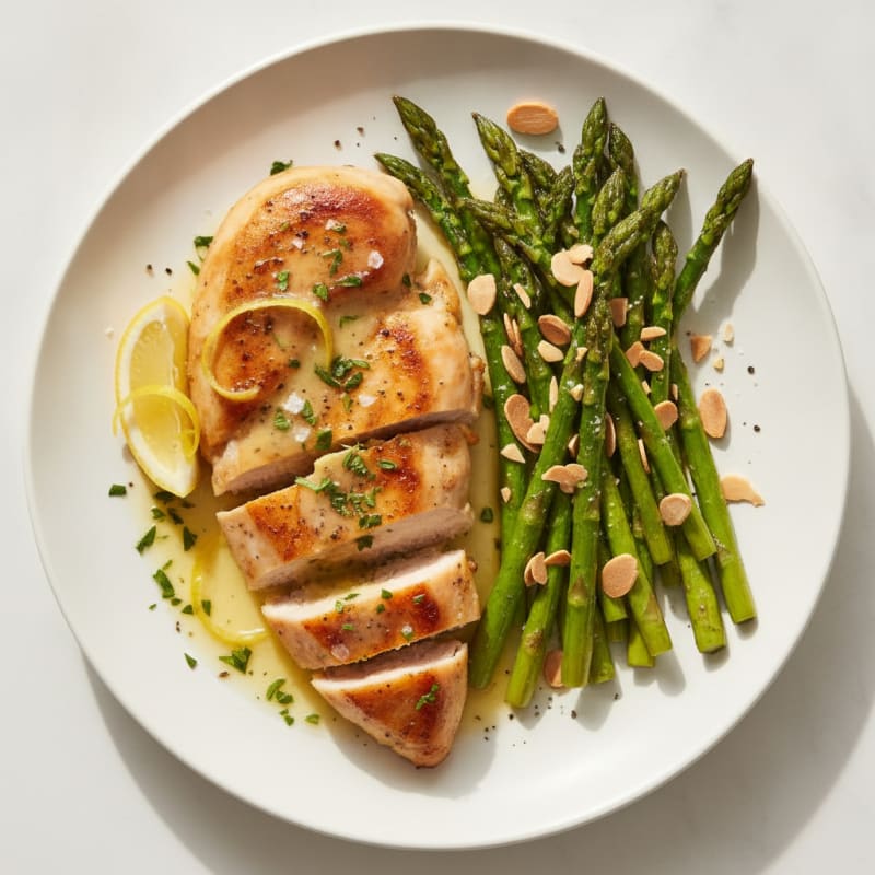 Lemon Herb Chicken with Roasted Asparagus