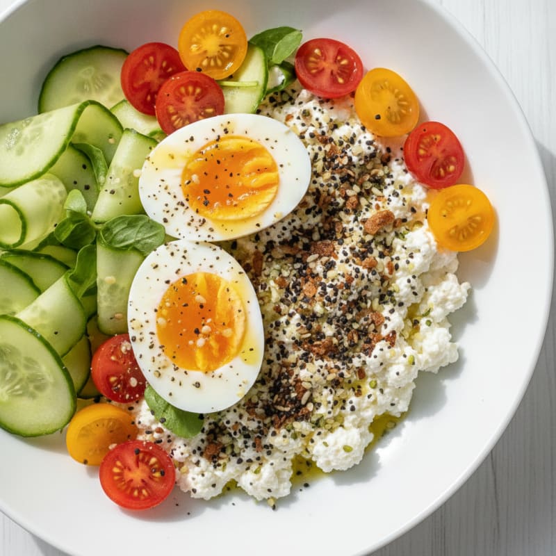 Savory Cottage Cheese Breakfast Bowl