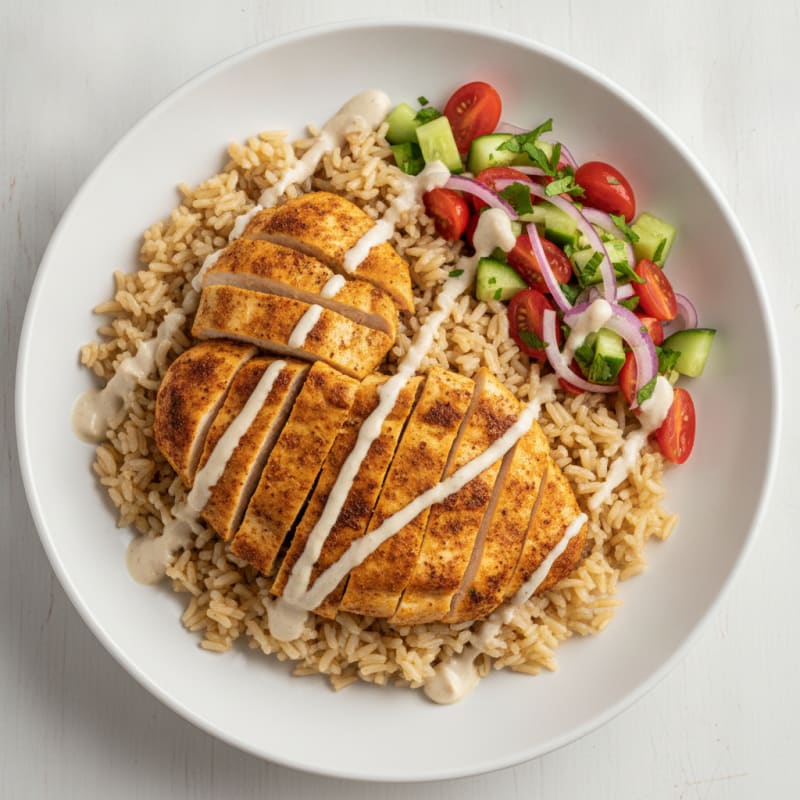 Chicken Shawarma Rice Bowl