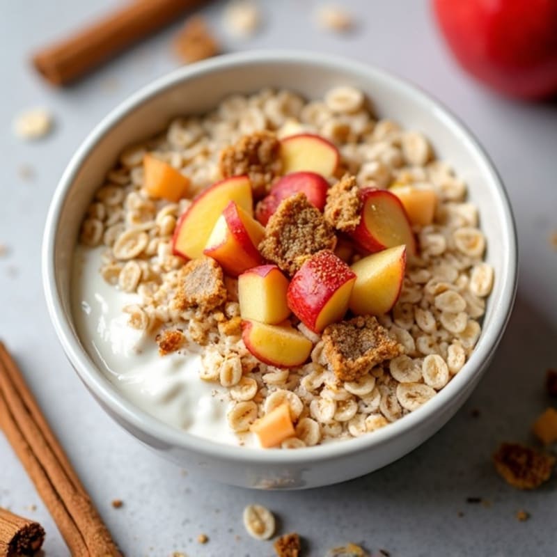 Protein-Packed Apple Cinnamon Steel Cut Oats