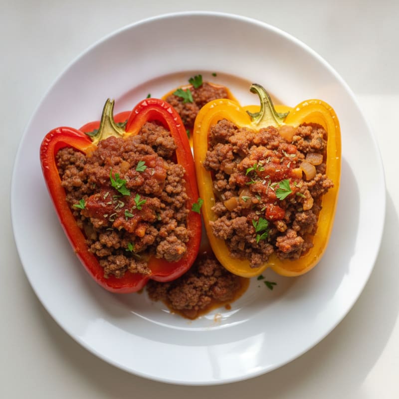 Ground Beef Stuffed Bell Peppers