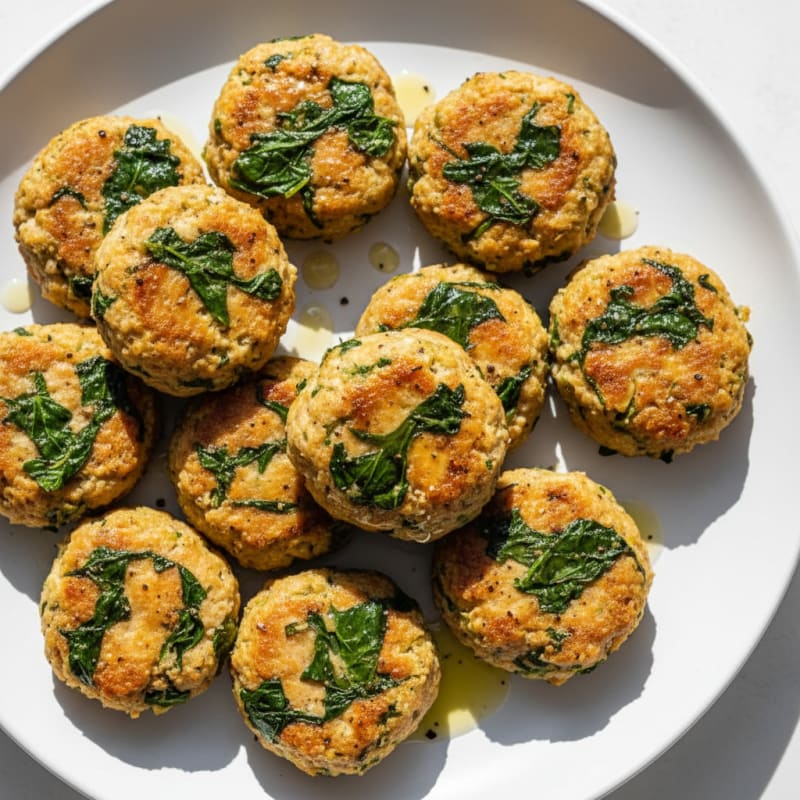 Savory Turkey and Spinach Protein Bites