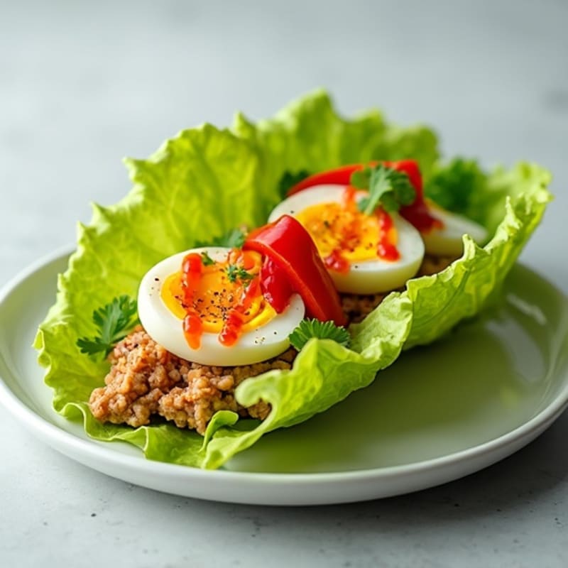 Spicy Sriracha Tuna Lettuce Wrap
