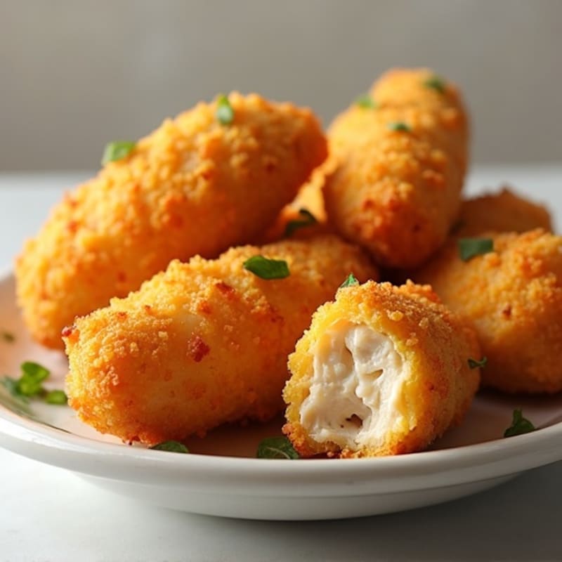 Crispy Baked Chicken Corn Dog Bites