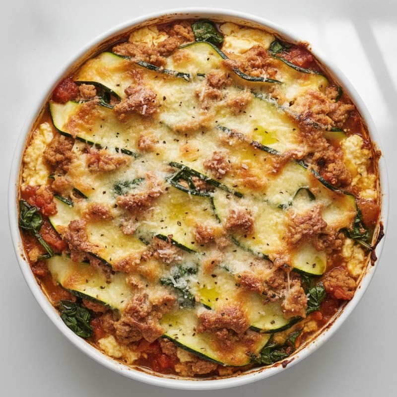 Zucchini and Ricotta Lasagna Bake