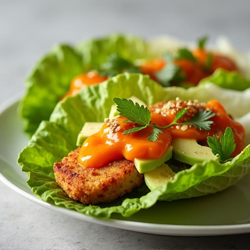 Crisp Buffalo Chicken Lettuce Wraps
