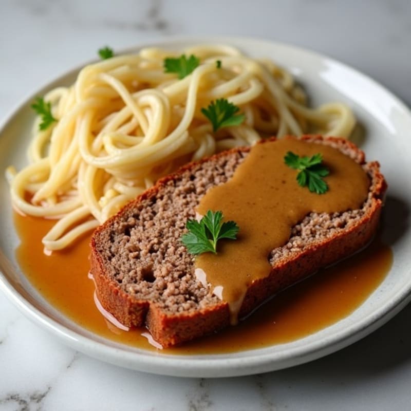 Wholesome Lean Meatloaf with Savory Gravy