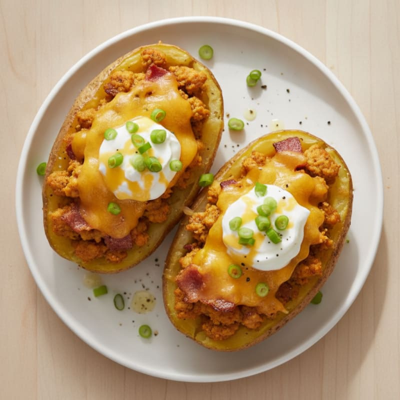 Bacon Cheddar Stuffed Potatoes
