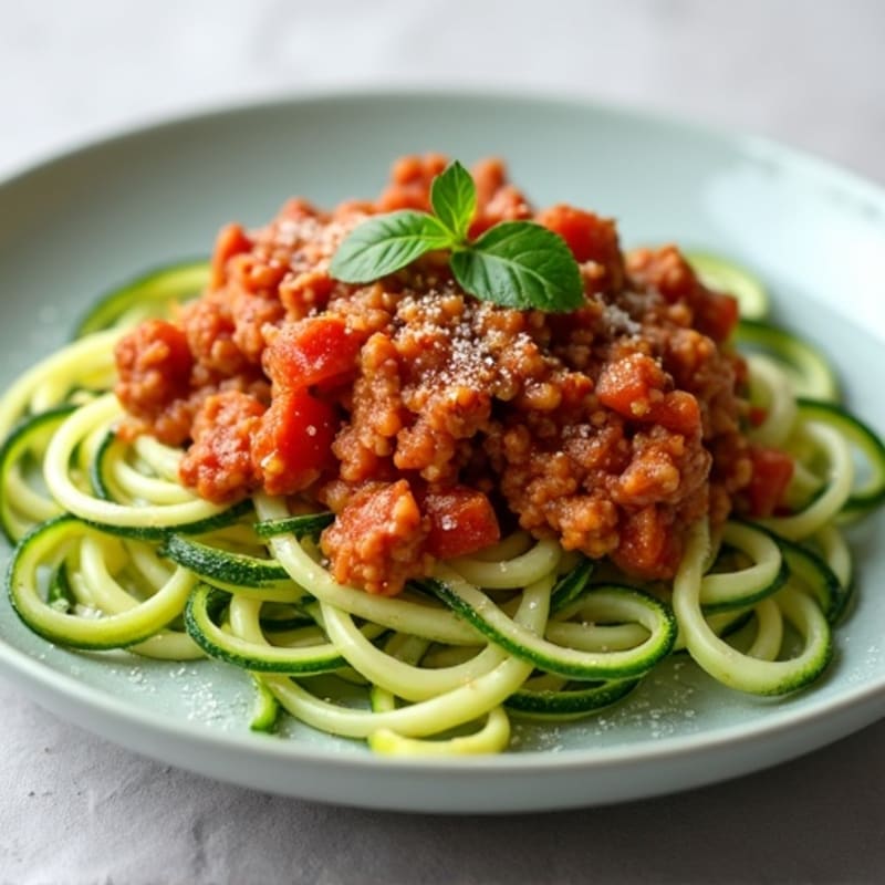 Protein-Packed Turkey Bolognese with Zucchini Noodles