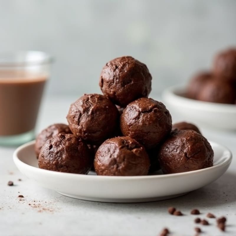Double Chocolate Protein Brownie Bites