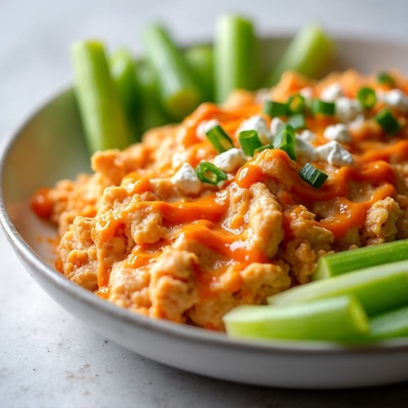 Creamy Greek Yogurt Buffalo Chicken Dip