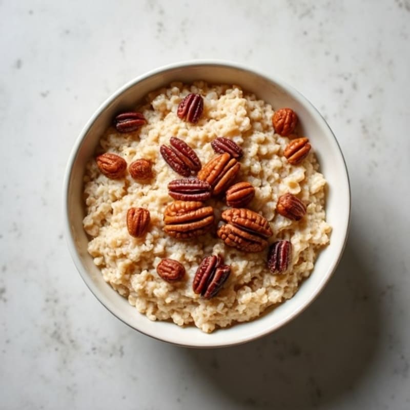 Creamy Date Pecan Protein Oatmeal