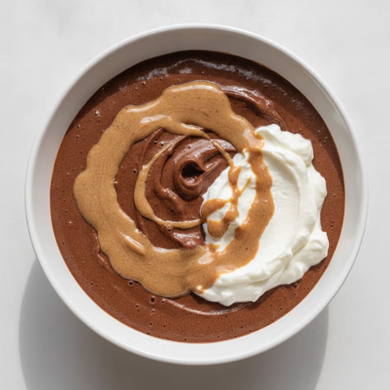 Silky Chocolate Protein Pudding with Greek Yogurt