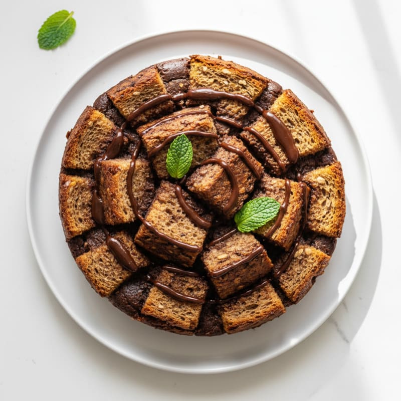 High Protein Chocolate Bread Pudding