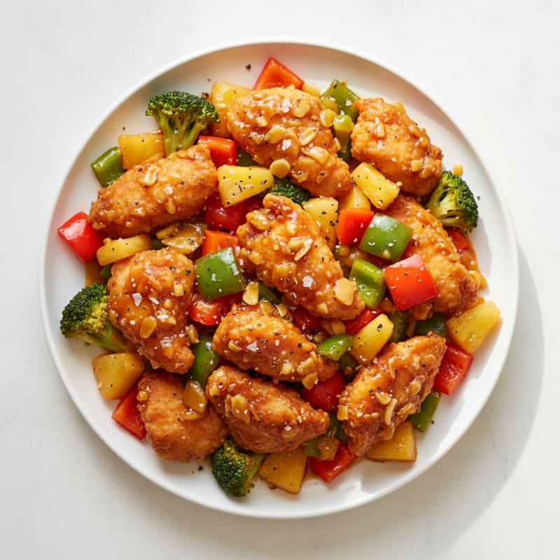 Crispy Sweet and Sour Chicken Stir-Fry
