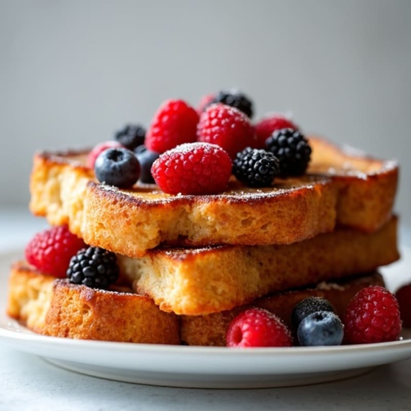 Custardy Baked Berry French Toast