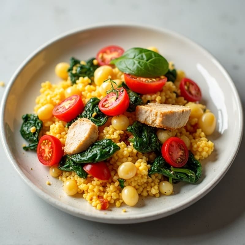 Chicken Veggie Egg White Scramble