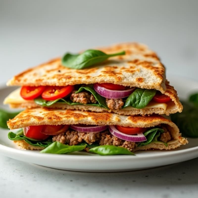Crispy Lean Steak and Veggie Quesadillas