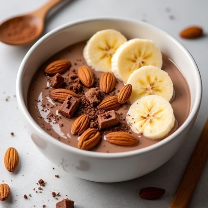 Creamy Chocolate Almond Protein Bowl