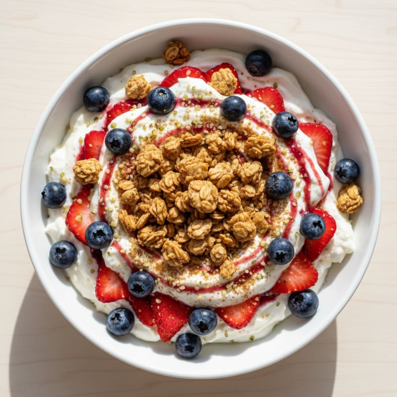 Hearty Berry Yogurt Granola Parfait