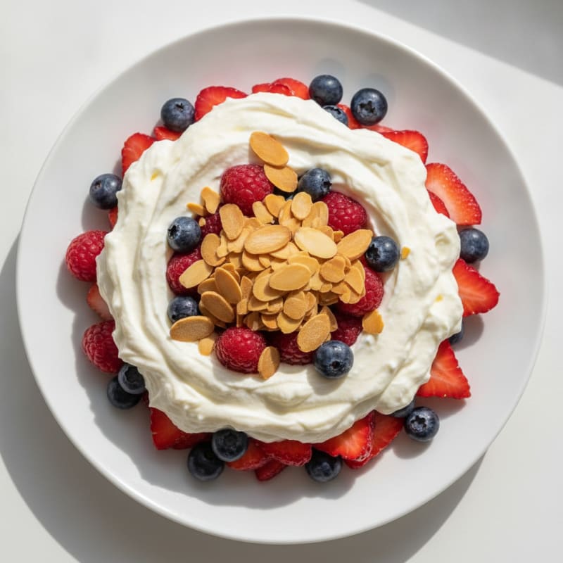 Greek Yogurt Protein Parfait with Mixed Berries