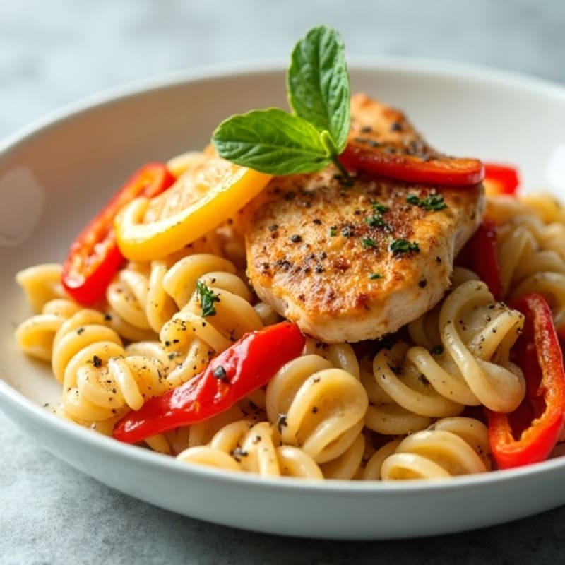 Creamy Cajun Chicken Pasta with Bell Peppers