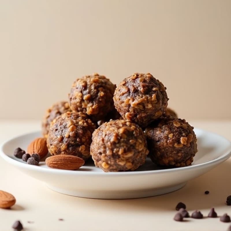 No-Bake Dark Chocolate Almond Energy Bites