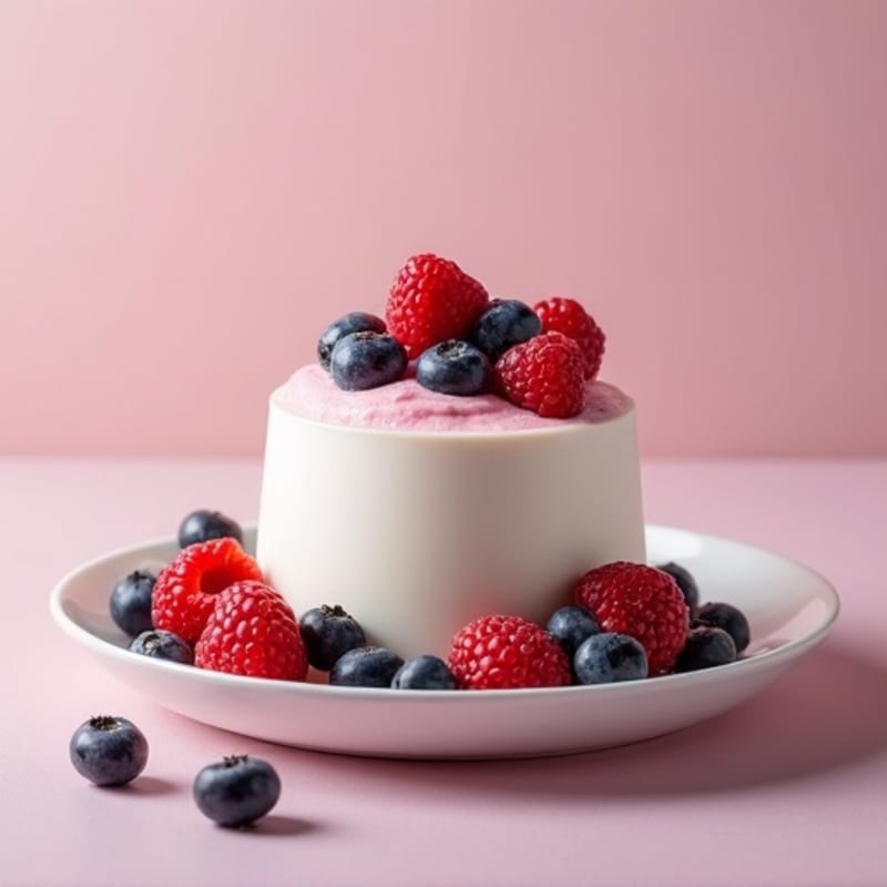 Creamy Greek Yogurt Protein Mousse with Berries