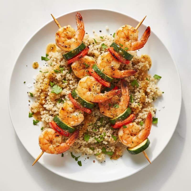 Grilled Garlic Herb Shrimp Skewers