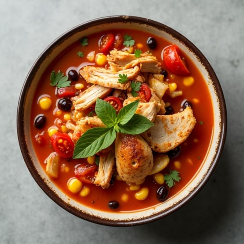 Fire-Roasted Chicken Tortilla Soup
