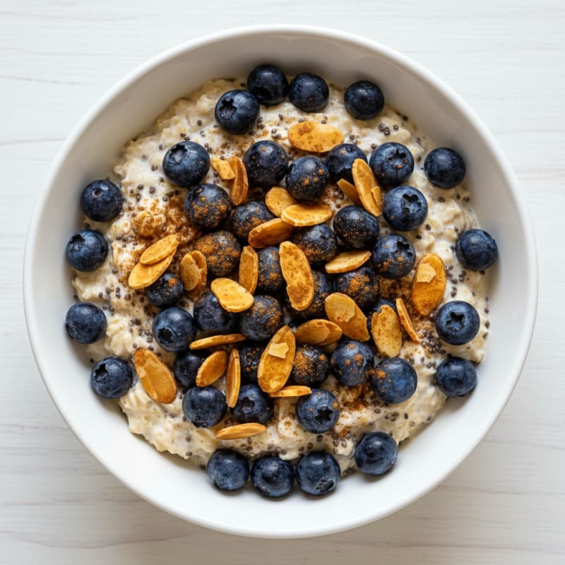 Blueberry Almond Overnight Oats