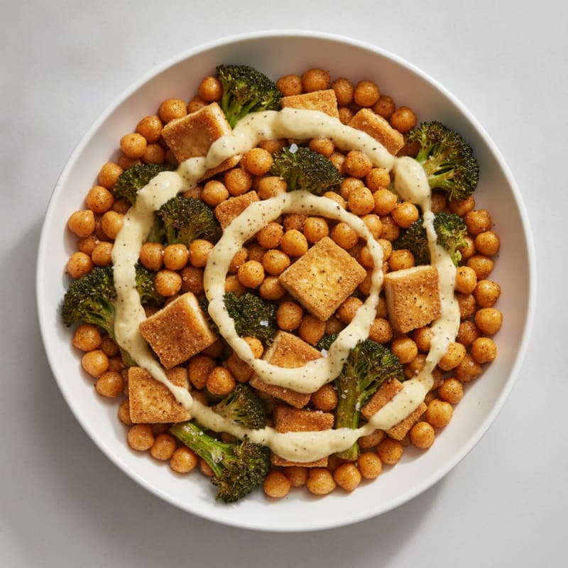 Roasted Vegetable and Chickpea Bowl