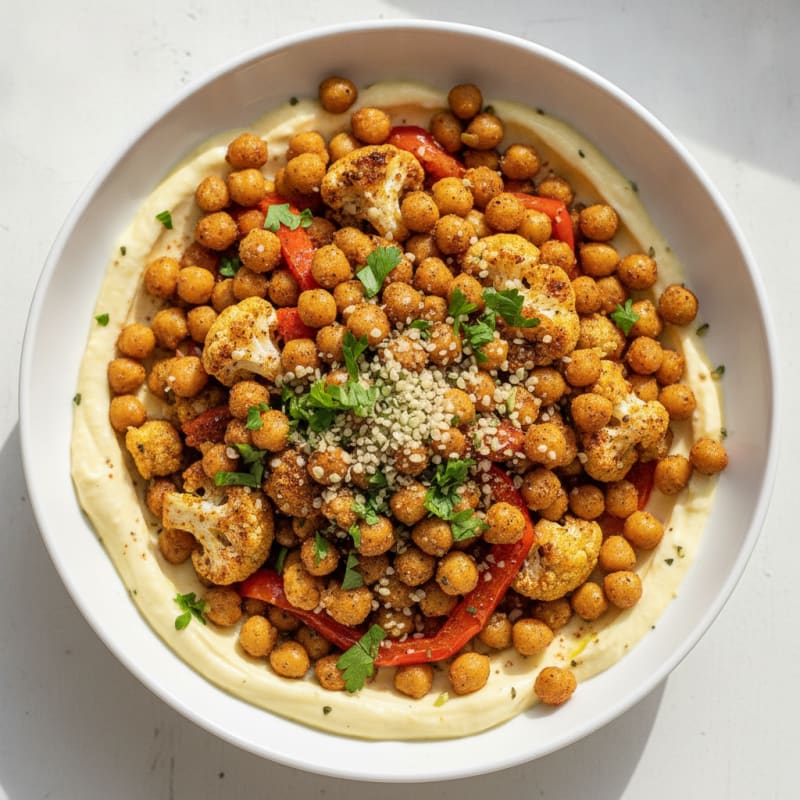 Roasted Vegetable and Chickpea Bowl