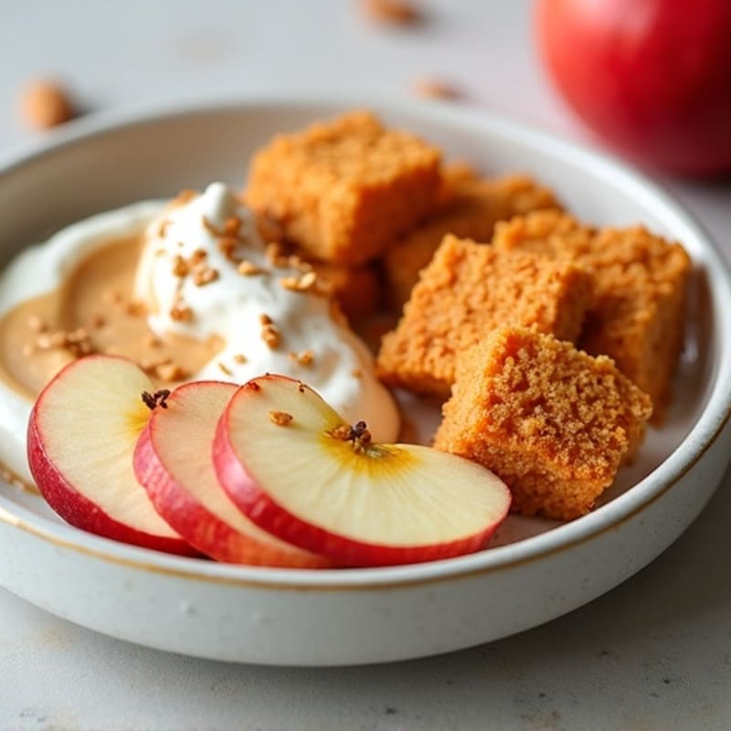 Crispy Apple Slices with Creamy Almond Butter