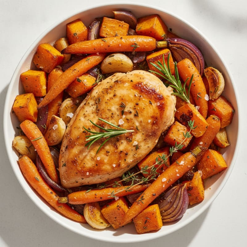 Herb-Roasted Chicken with Root Vegetables