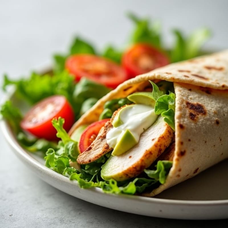 Creamy Avocado Turkey Wrap