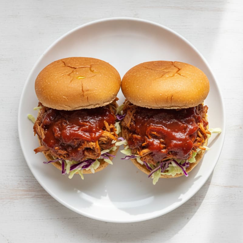 Slow-Cooked BBQ Pulled Pork Sandwiches