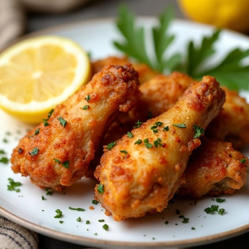 Crispy Baked Chicken Wings with Zesty Lemon Garlic