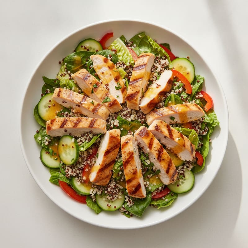 Grilled Chicken Salad with Quinoa and Citrus Vinaigrette