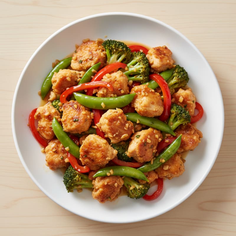 Crispy Sweet and Sour Chicken Stir-Fry