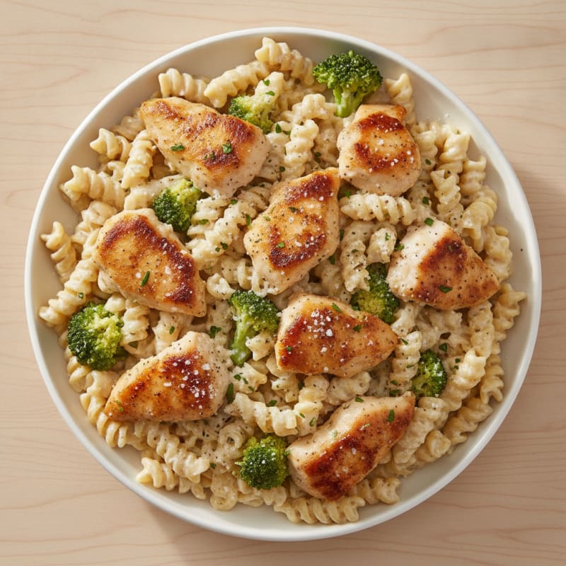 Garlic Parmesan Chicken Alfredo Pasta