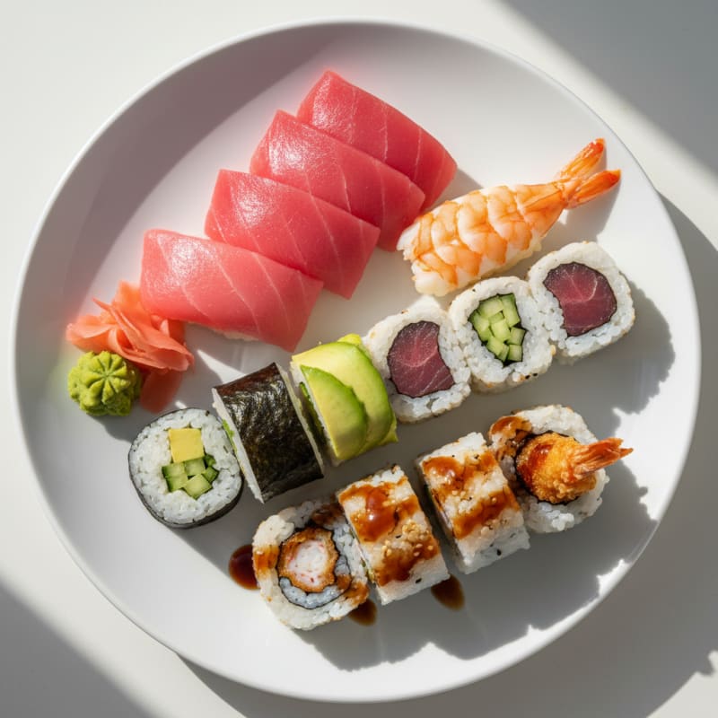 Assorted Fresh Sushi Rolls